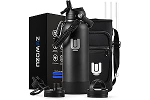 Water Bottle with Strap, 40oz Insulated Stainless Steel Water Bottle