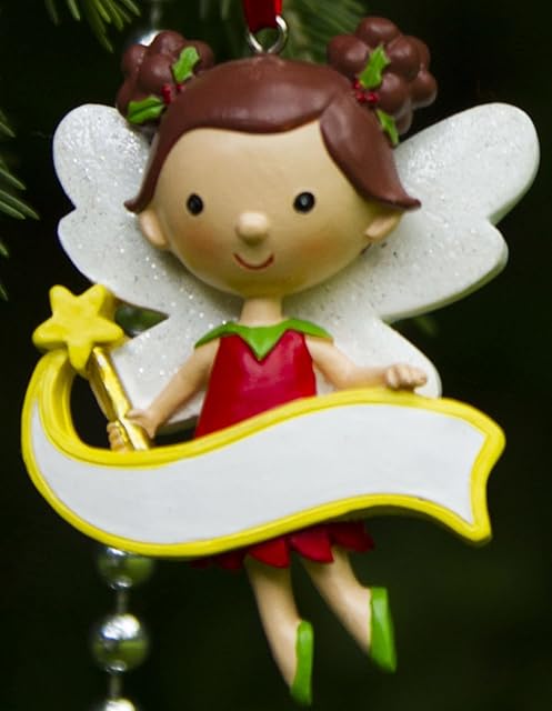 Boxer Gifts Blank Fairy Decoration, Ceramic, Multi-Colour, 7.2 x 5 x 1 cm
