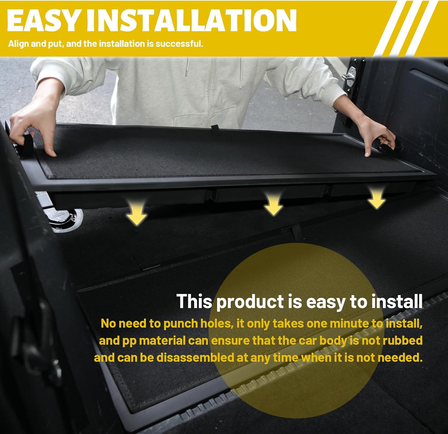 Z8 Trunk Hidden Storage Box for 2021–2025 Ford Bronco 4-Door Cargo Floor Organizer with Removable Divider,Under Cargo Storage Accessory