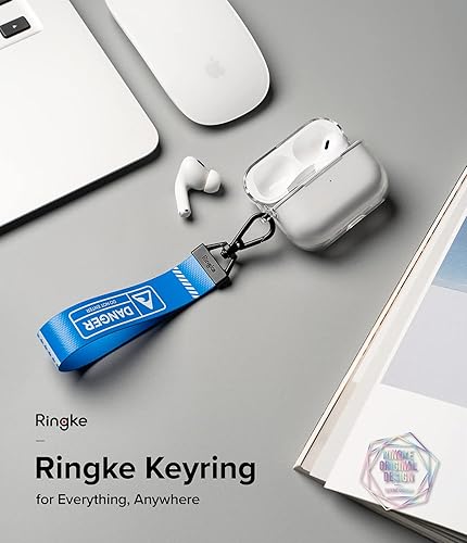 Miniatura 2 de Ringke Llavero con correa, llavero duradero resistente a desgarros compatible con llaves, auriculares, cámaras