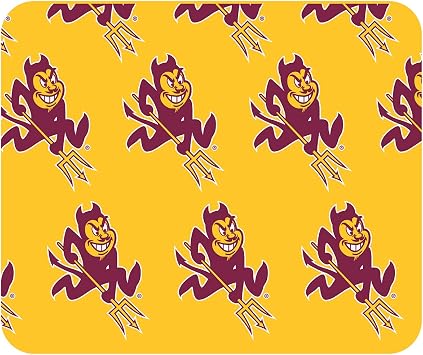 OTM Essentials Arizona State University Standard Fabric Mouse Pad, Desk Accessories, Standard Fabric Gaming Mouse Pad, Mascot Repeat V1