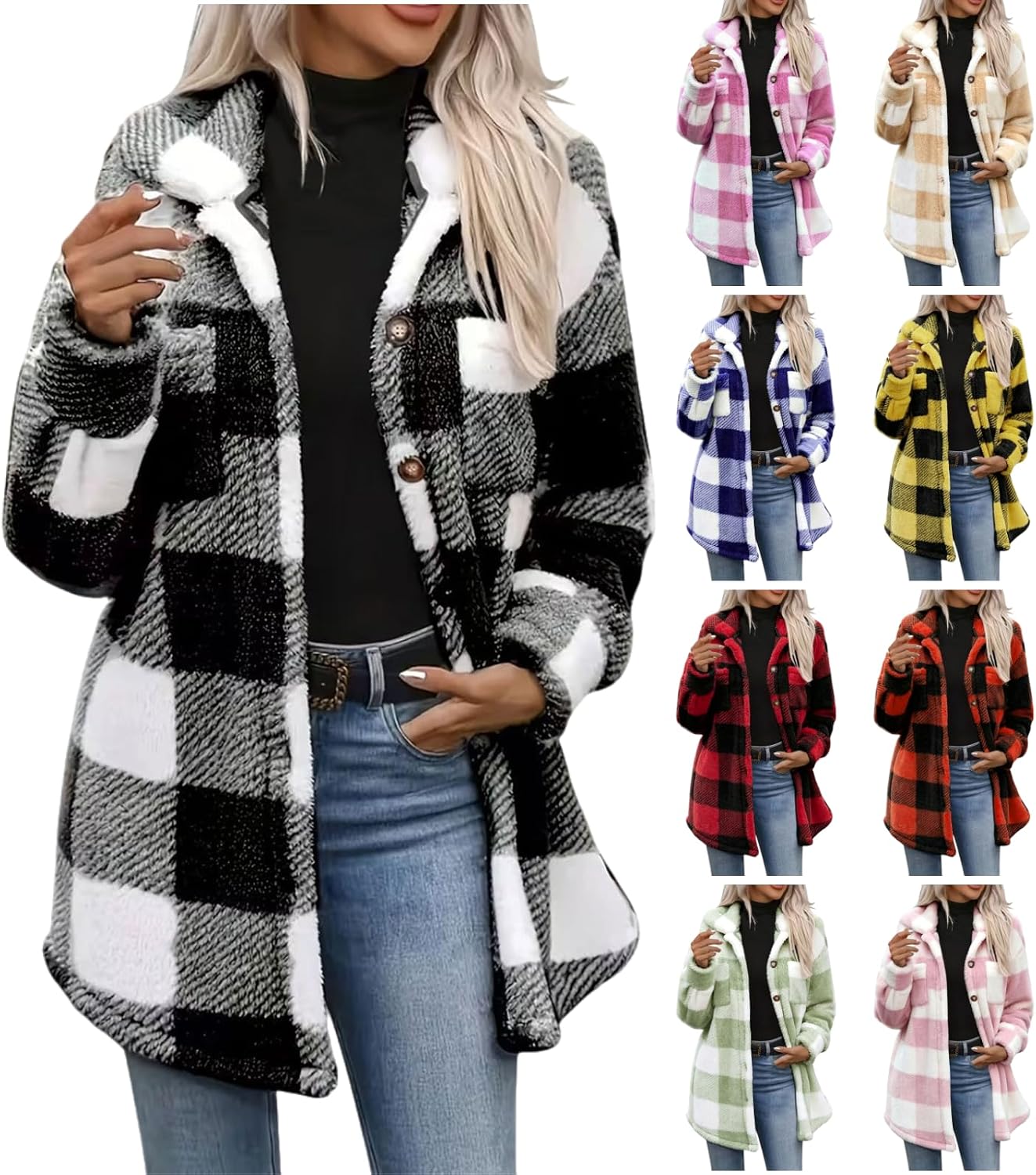 Sblioda Fleece Jacket Women Sherpa Jacket Women