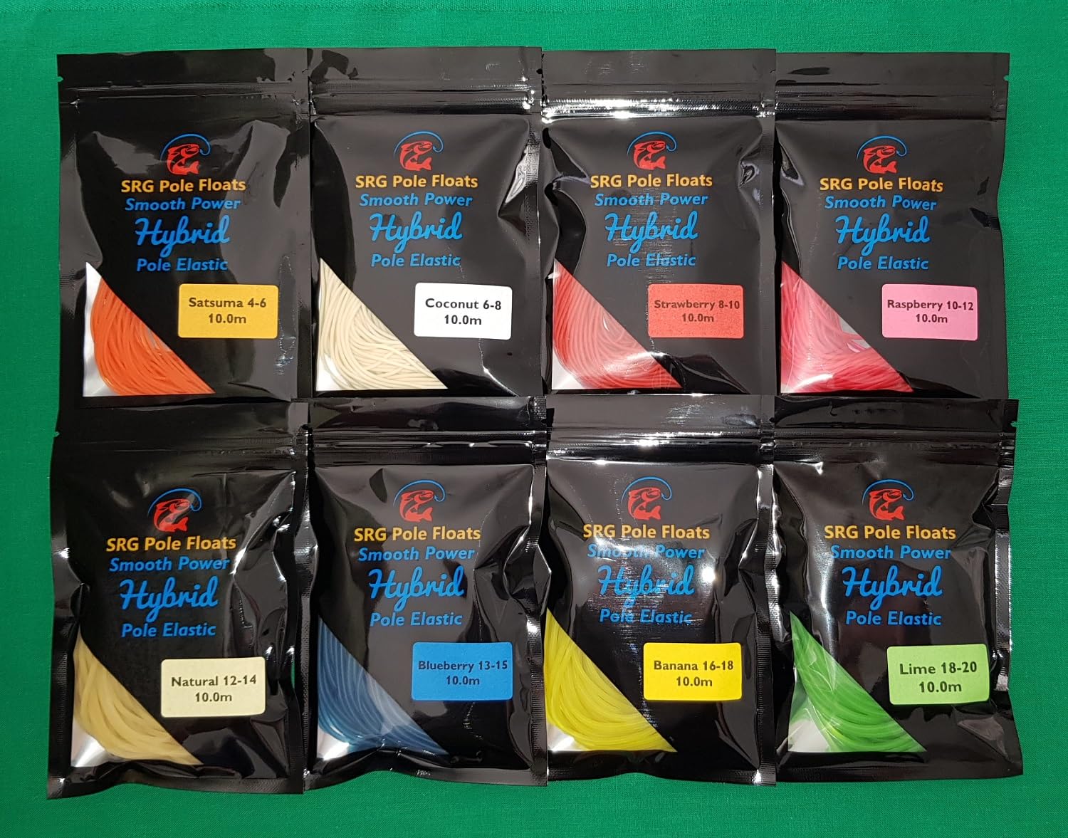 SRG Pole FloatsHybrid 'Solid Core' Latex Pole Elastic Various 2.0m / 2.5m / 3.0m / 6.0m / 10.0m (Banana 16-18 (2 Metres))