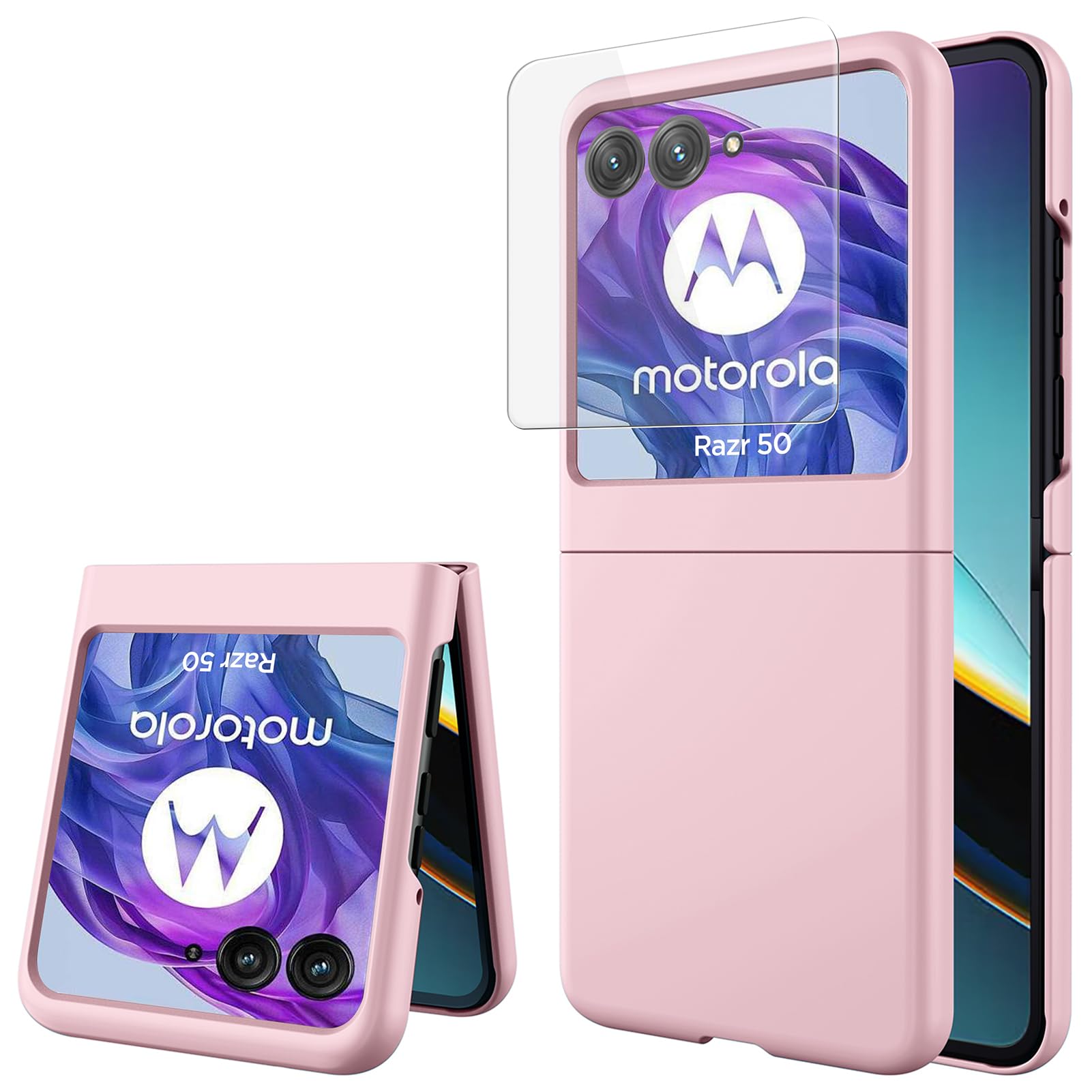 Miimall Compatible with Motorola Razr 50 Screen Protector case
