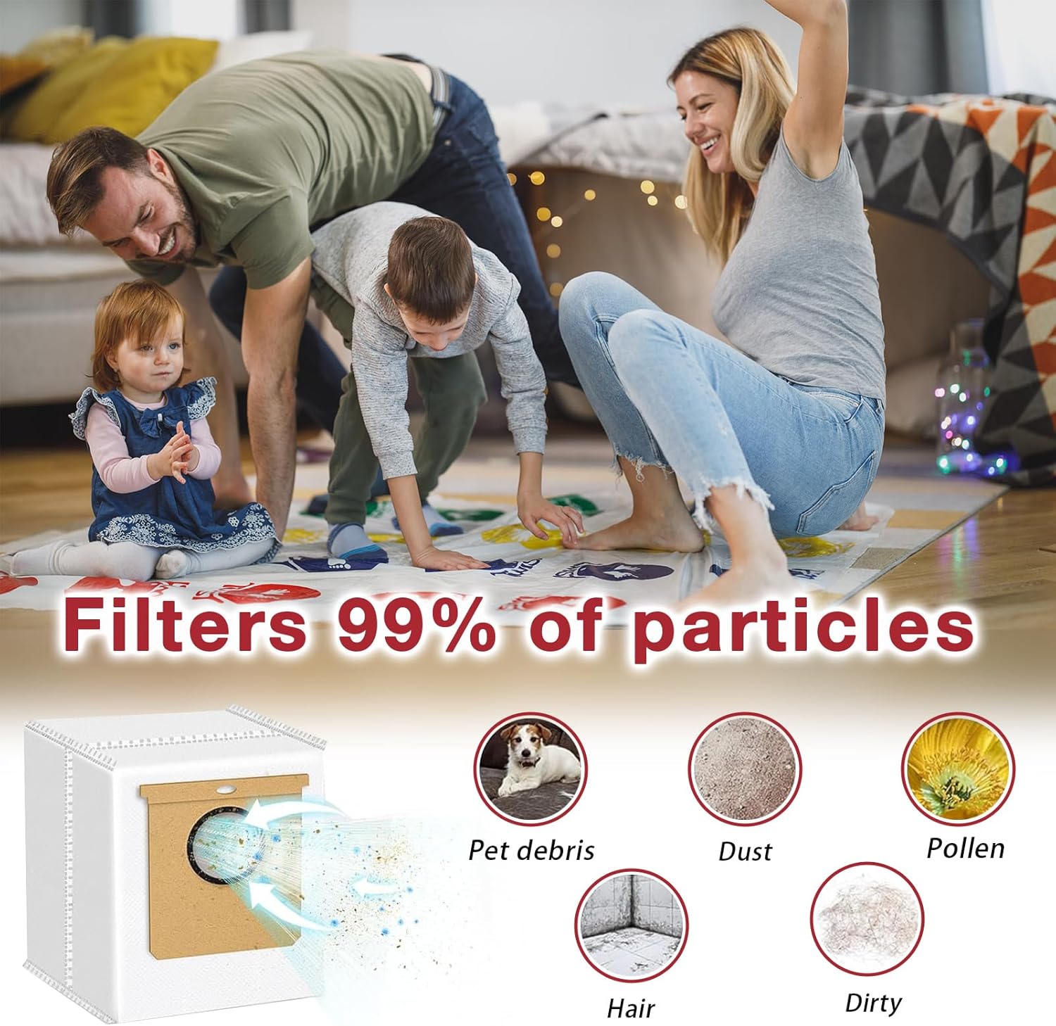 Pymin 16 Pack Replacement Dust Bags Compatible with Eufy L50 & L60 SES, L60 Hybrid SES Self Empty Station, 3.5L Dirt Disposal Bags for Haier H9+, Conga Home 10000, 8090 Ultra, 9090 AI Vacuum Cleaner