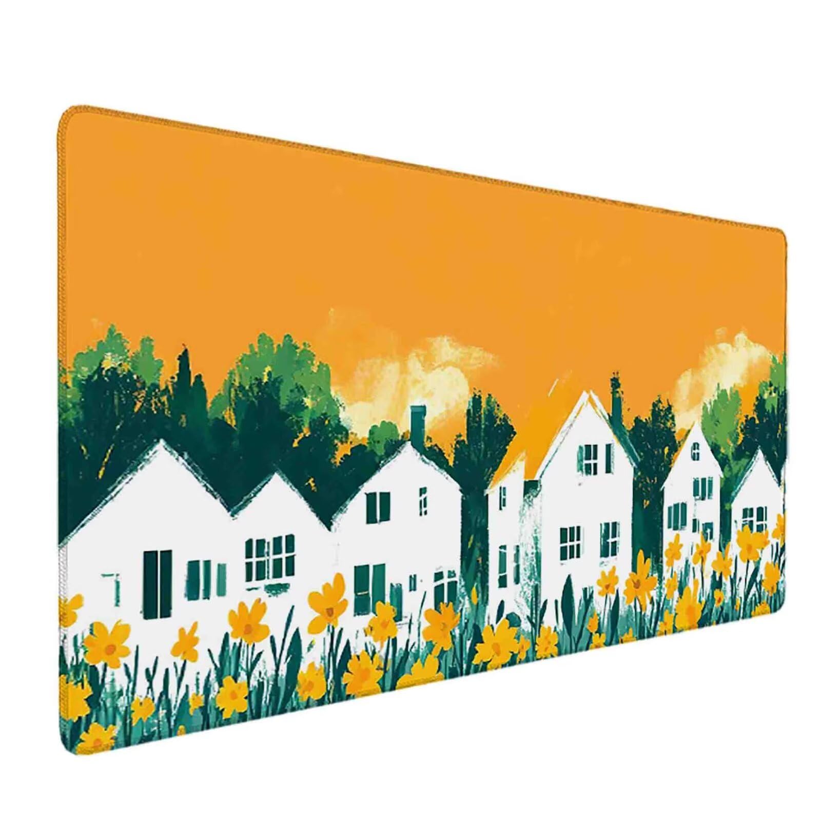 Tappetino Mouse Giallo Mousepad Casa Tappetino Mouse XXL 1200 x 600mm Sottomano Scrivania Grande con Base in Gomma Antiscivolo Accessori Gaming, Migliora Precisione e Velocità per PC, Laptop p8478
