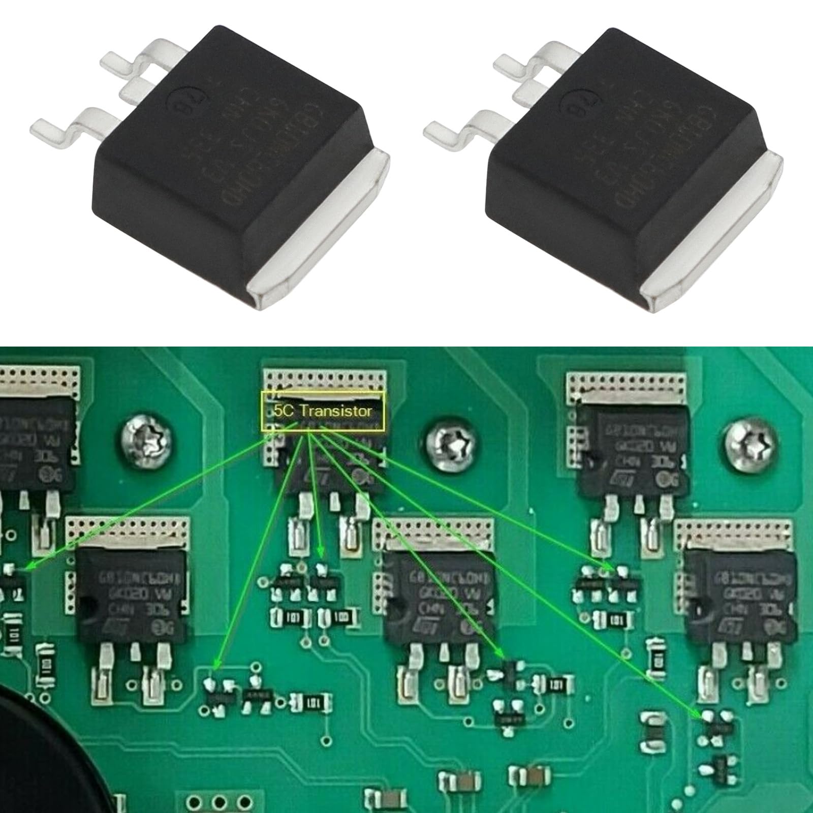 OTOTEC 10 Pezzi GB10NC60HD GB10NC60KD STGB10NC60HD TO-263 Transistor A Canale N 600 V 10 A D2PAK Compatibile Con Miele ELP-265 ELP-266 Pezzo Di Ricambio