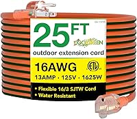 Vista 27 de Go Green Power Inc. (GG-13800BK) - Cable de extensión 14/3 SJTW para exteriores; color negro, 100 pies