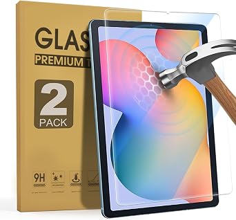ZenRich [2 Pack Anti Blue Light Tempered Glass Screen Protector for Samsung Galaxy Tab S6 Lite 10.4" 2024/2022/2020 HD Clarity, Eye Protection, Scratch Resistant, Easy Install