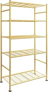 Storage Shelves - 5 Tier Shelf Organizer, Heavy Duty Garage Shelving Uni...