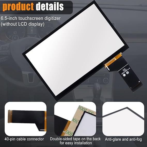5C0035684 Touch Screen Digitizer Multimedia Navigation 6.5 Fit for VW