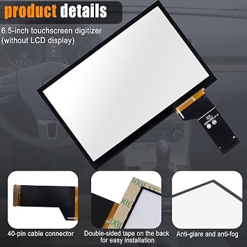 5C0035684 Touch Screen Digitizer Multimedia Navigation 6.5 Fit for VW