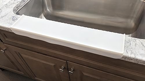 Miniatura 3 de SiliSink - Protector de borde de silicona XL para fregadero de cocina, se adapta a labio de piedra de 3.75 a 4 pulgadas de ancho, protector de