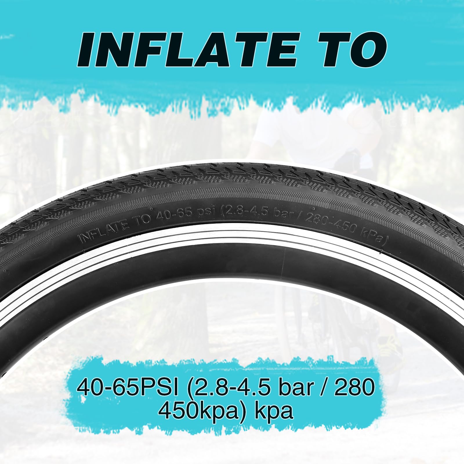 ZUKKA 2er-Pack Faltbarer 20/24/26 Zoll Reifen 20/24/26x1.75 Mantel Fahrrad Ersatzreifen Klappbarer für Fahrrad,MTB Mountain Ersatz für Mountainbike Kinderfahrrad, Crusier Bike, Commuter Bike