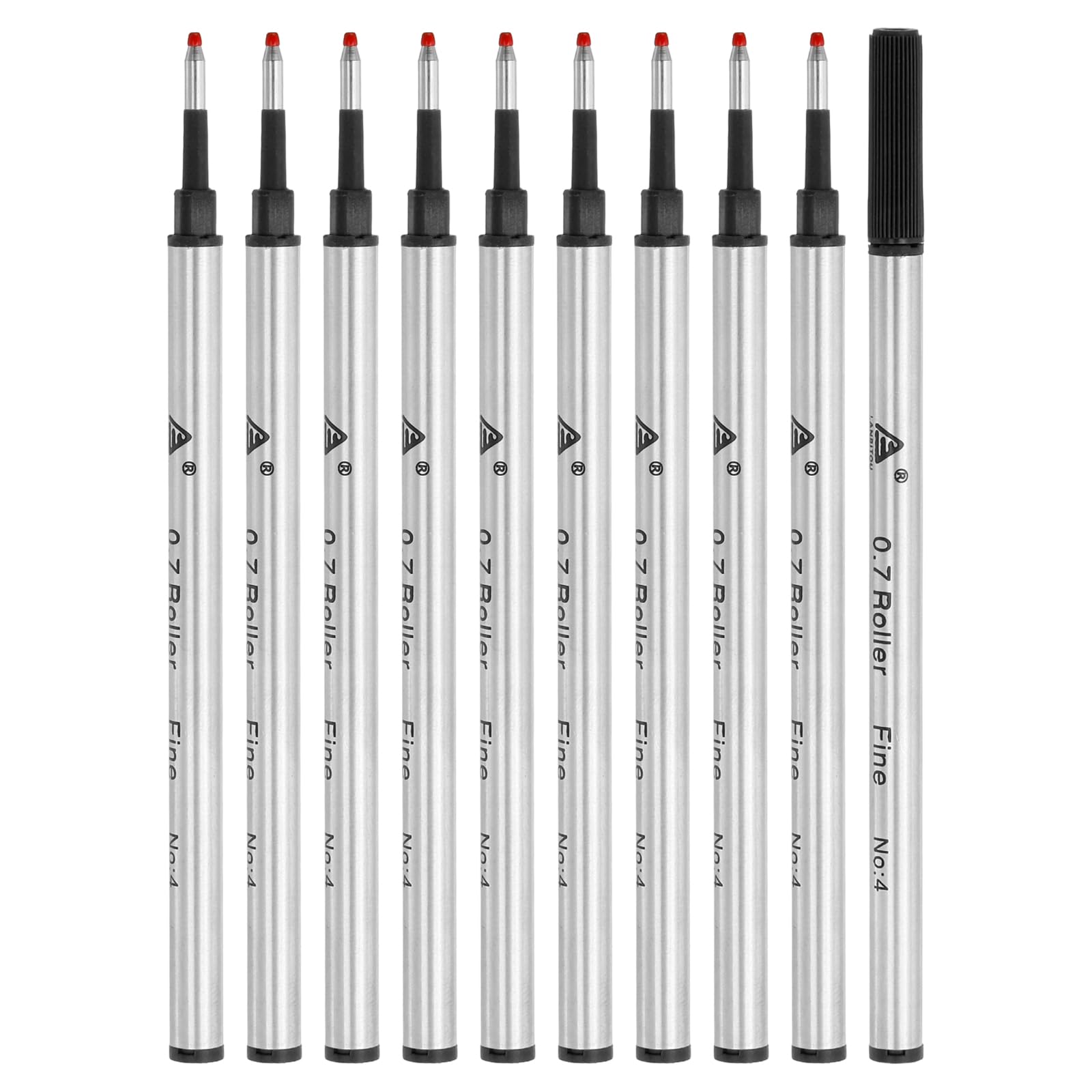 PATIKIL 50 Pack Retractable Ballpoint Pen Refills, 1.0 Mm Black Ink Medium Point Refill For Gel - View #3