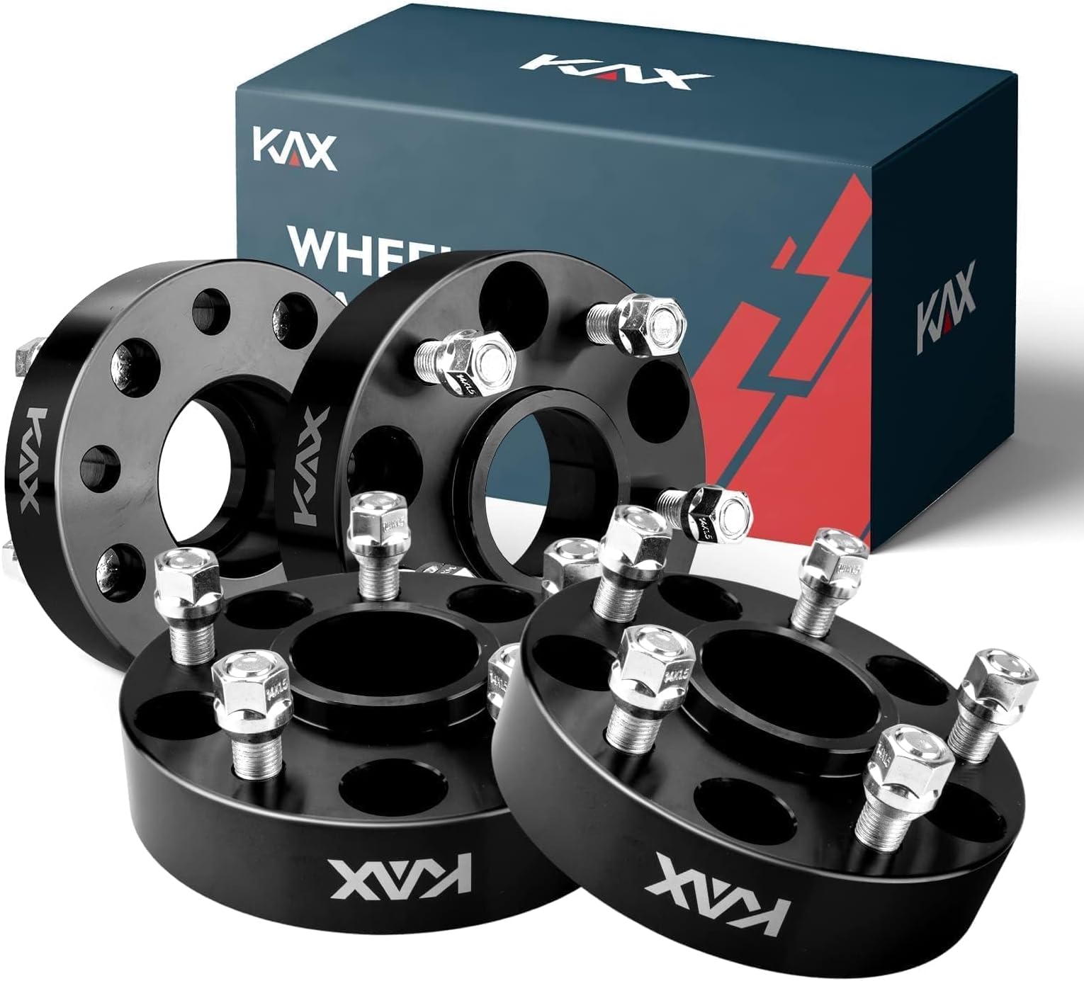 KAX 5x4.5 Wheel Spacers 15mm - Hub Centric For Toyota Lexus RAV4 Camry Highlander - 2 Pack With M12x1.5 Studs - View #8