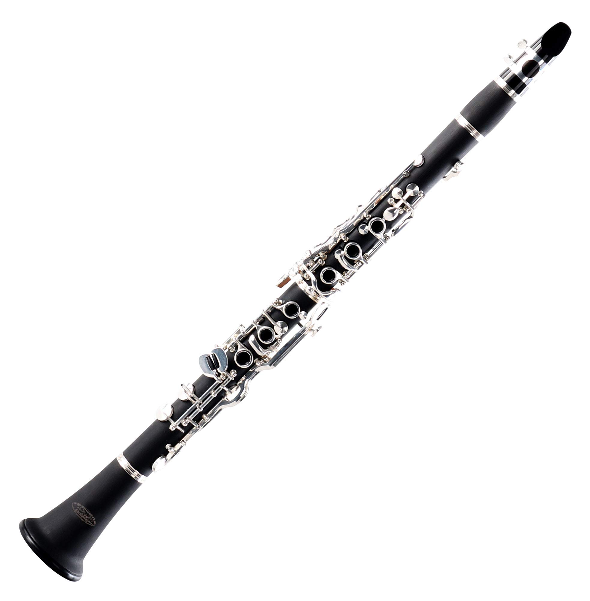Classic Cantabile CLK-20 Bb-Klarinette 2.5 Reed Set - Bb-Stimmung - Deutsche-Griffweise - Spar-Set inkl. 10 Stück Klarinetten-Blätter, Stärke 2.5