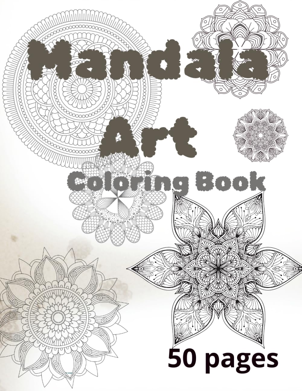 Adult Mandala Colouring Book: Relaxing, Stress Relief, 50 Pages