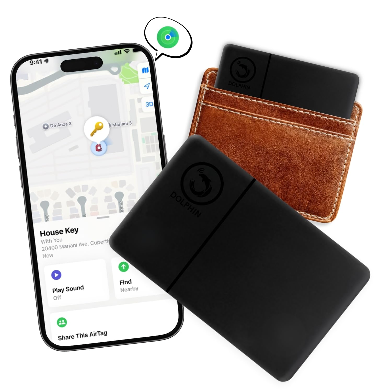 tag8 Slim Wallet Tracker, Wireless Rechargeable Smart Tracking Card, Smart Finder Compatible with Apple Find My (iOS only),IP68 Waterproof, Bluetooth Card for Wallet, Passports-picture-26