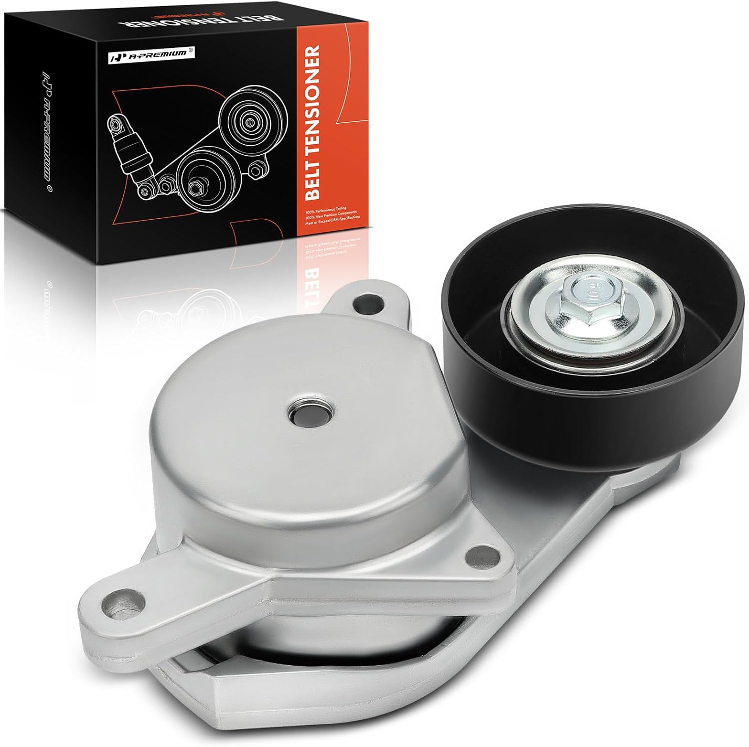 A-Premium Belt Tensioner Assembly with Pulley Compatible with Mazda 6 2003-2008, V6 3.0L, Petrol, Replace# 3M4E6B209CC, AJ5715980