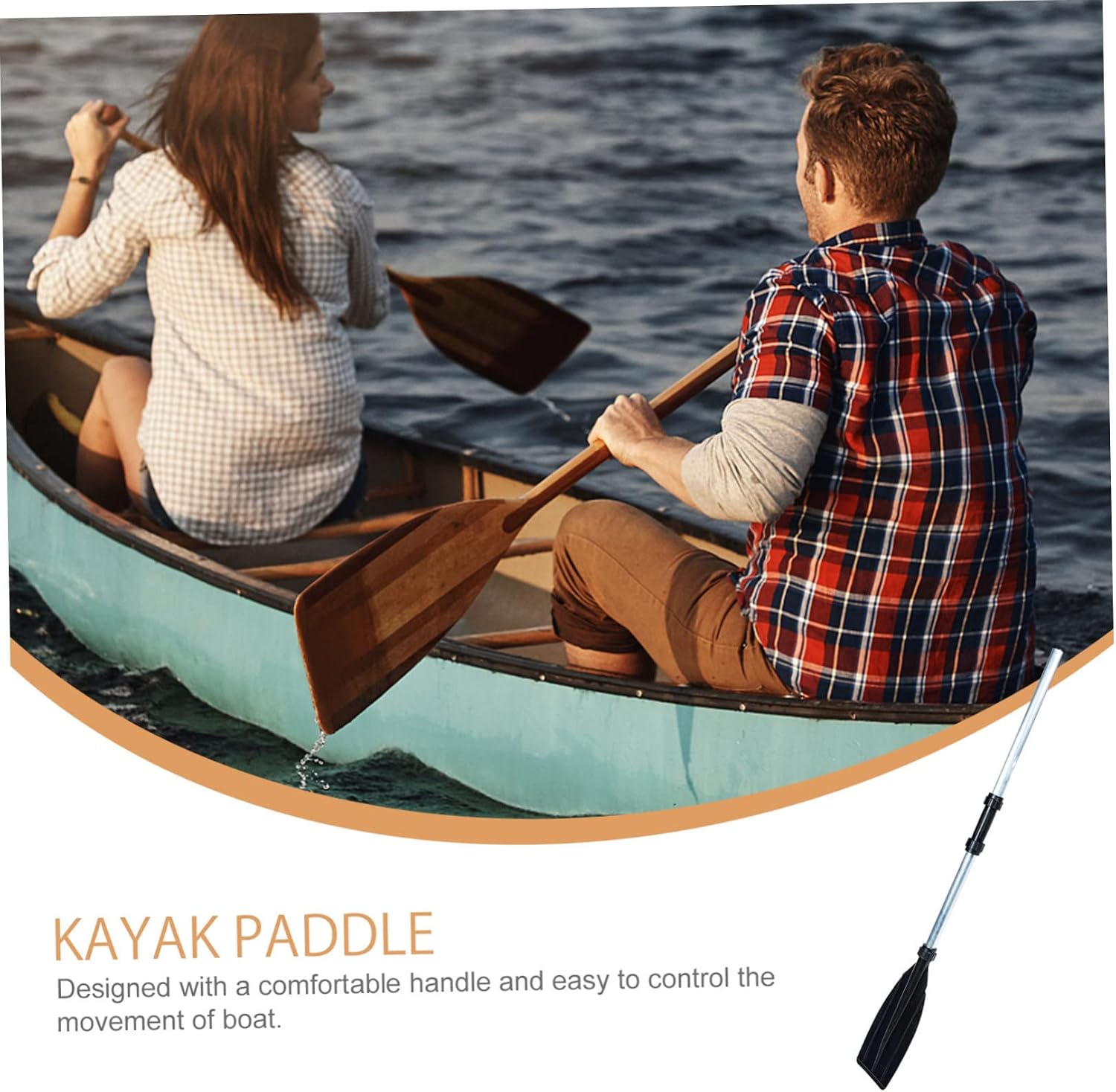 Thickened Kayak Paddle Durable Aluminum Alloy Oar for Kayaking Canoeing and Boating Scratch Resistant Floating Design for All Skill Levels