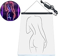 Vista 8 de ADVPRO Señal de neón LED de doble color con diseño de cueva de Lady Back Sexy Girls Man Cave, azul y rojo, 8.5 x 12 pulgadas, st6s23-i3131-br