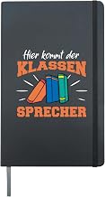 Class Speaker School Class Student Learners Boy Hardcover Journal, Black