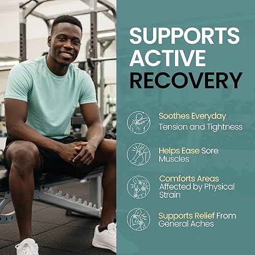 Miniatura 6 de Recuperación muscular de frotación, reparación y recuperación posterior a la actividad con árnica, consuelda y aceites esenciales, bálsamo de 3 onzas