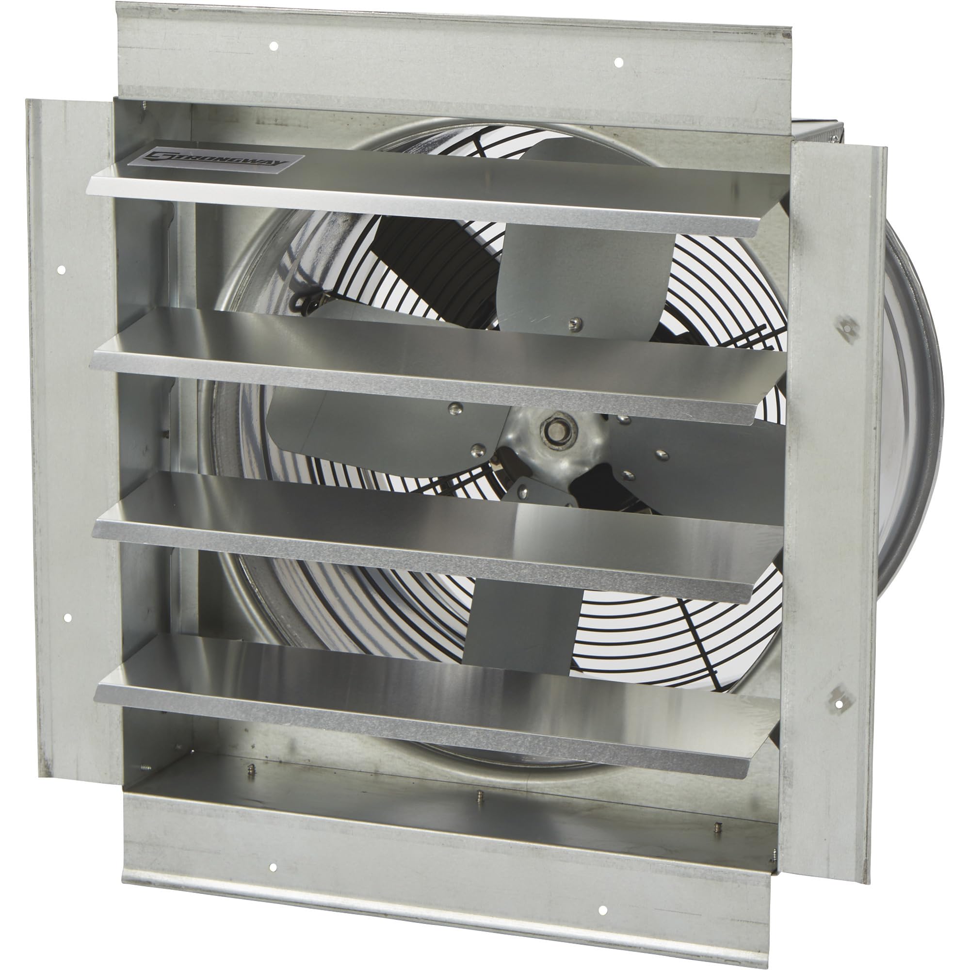 Strongway Heavy-Duty Fully Enclosed Direct Drive Shutter Exhaust Fan - 14in. 1400 CFM, 120 Volts, 4 Blades