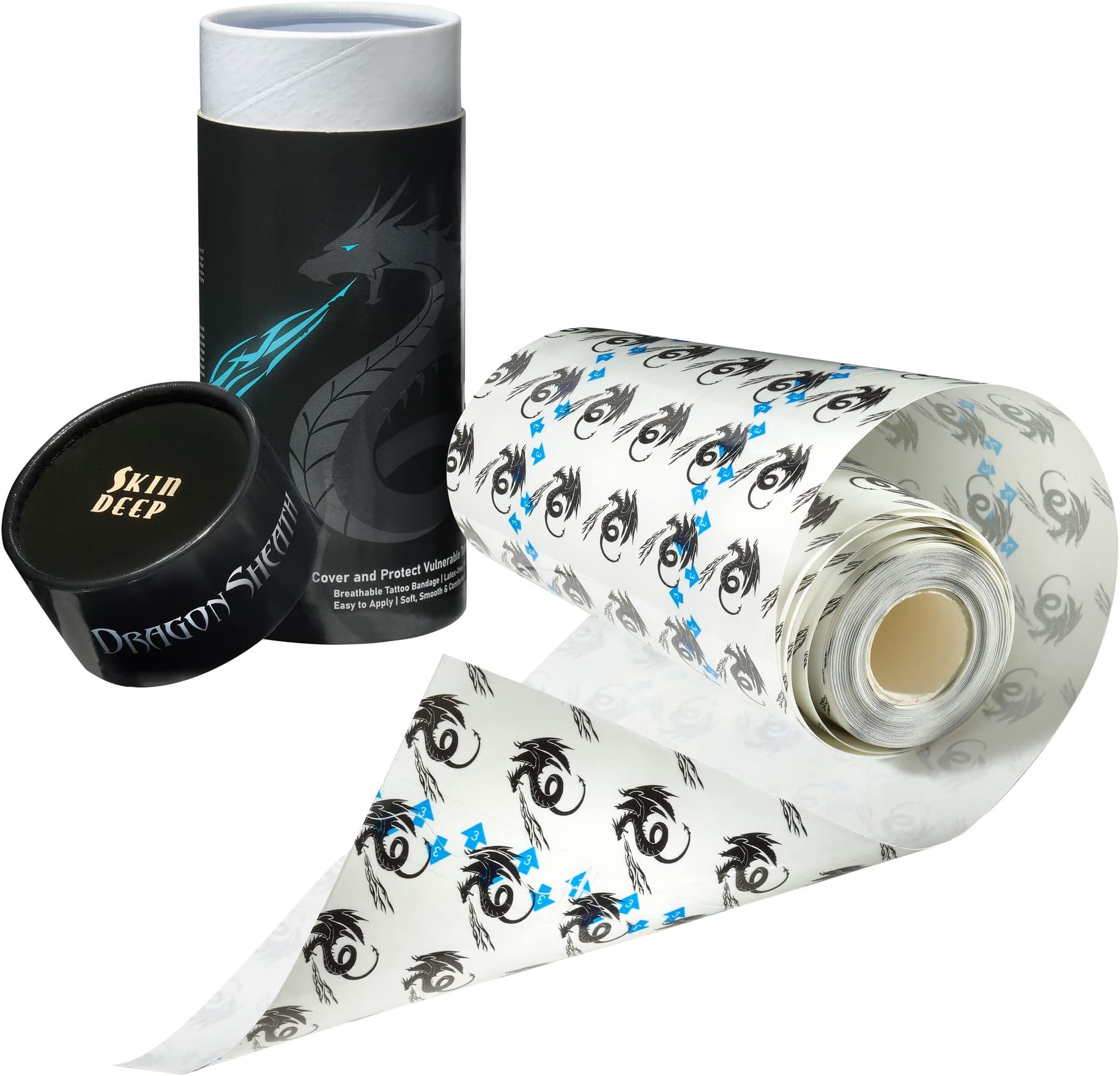 Skin Deep Derm Shield 5.9" x 8yd Roll (Sterile) Tattoo Aftercare Bandages with 3 Applicator Sticks