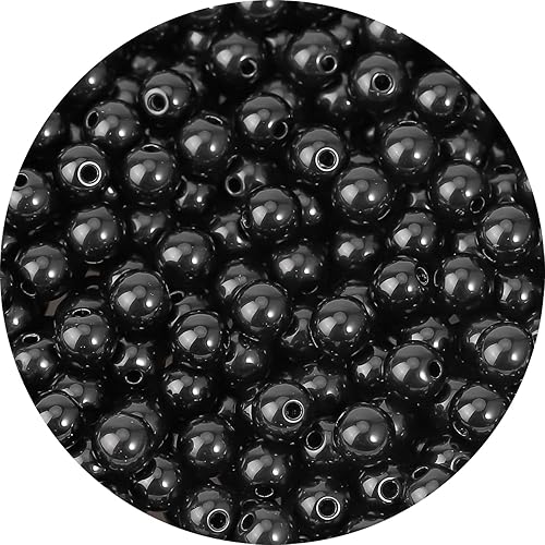 Miniatura 8 de 1800 cuentas redondas acrílicas para pulseras de 0.236 in de plástico, cuentas de colores para hacer joyas, cuentas de resina arcoíris para hacer
