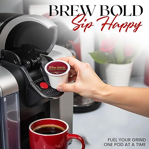 Miniatura 44 de InfuSio Cápsulas de café – 96 unidades, Espresso Roast (café tostado oscuro), cápsulas de café de una sola porción para cafeteras Keurig K Cup