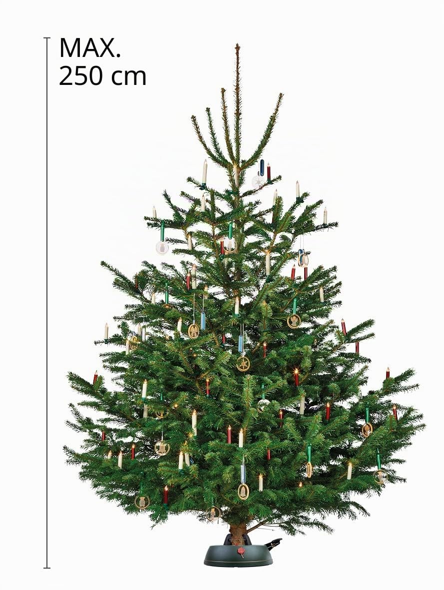 Krinner GmbH Comfort Grip M 94225 Support de Sapin de Noël avec pédale et réservoir d'eau de 3,5 l pour Hauteur d'arbre jusqu'à 2,5 m Fabriqué en Allemagne en Plastique Vert 36 cm