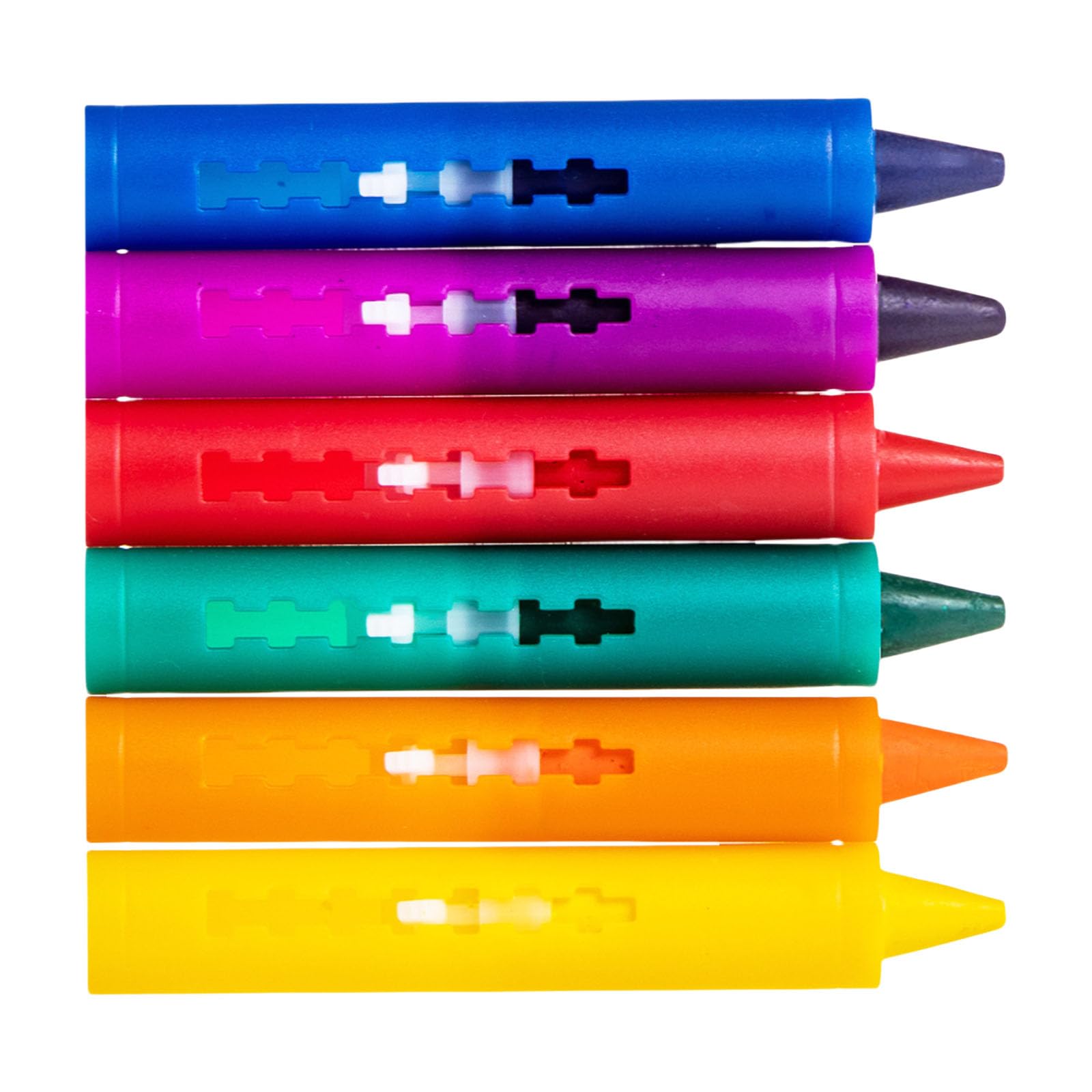 6 Color Washable Bath Crayon Pen for Colorful with Holder Toddler Art Drawing Coloring Doodling Bathroom