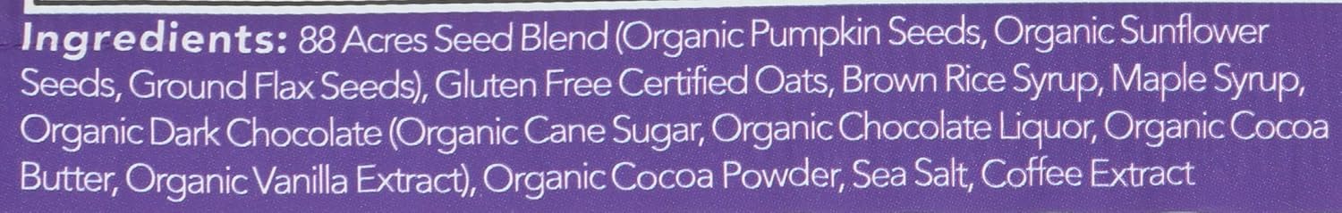 88 Acres, Double Chocolate Mocha Seed Bar, 1.6 Ounce image 4