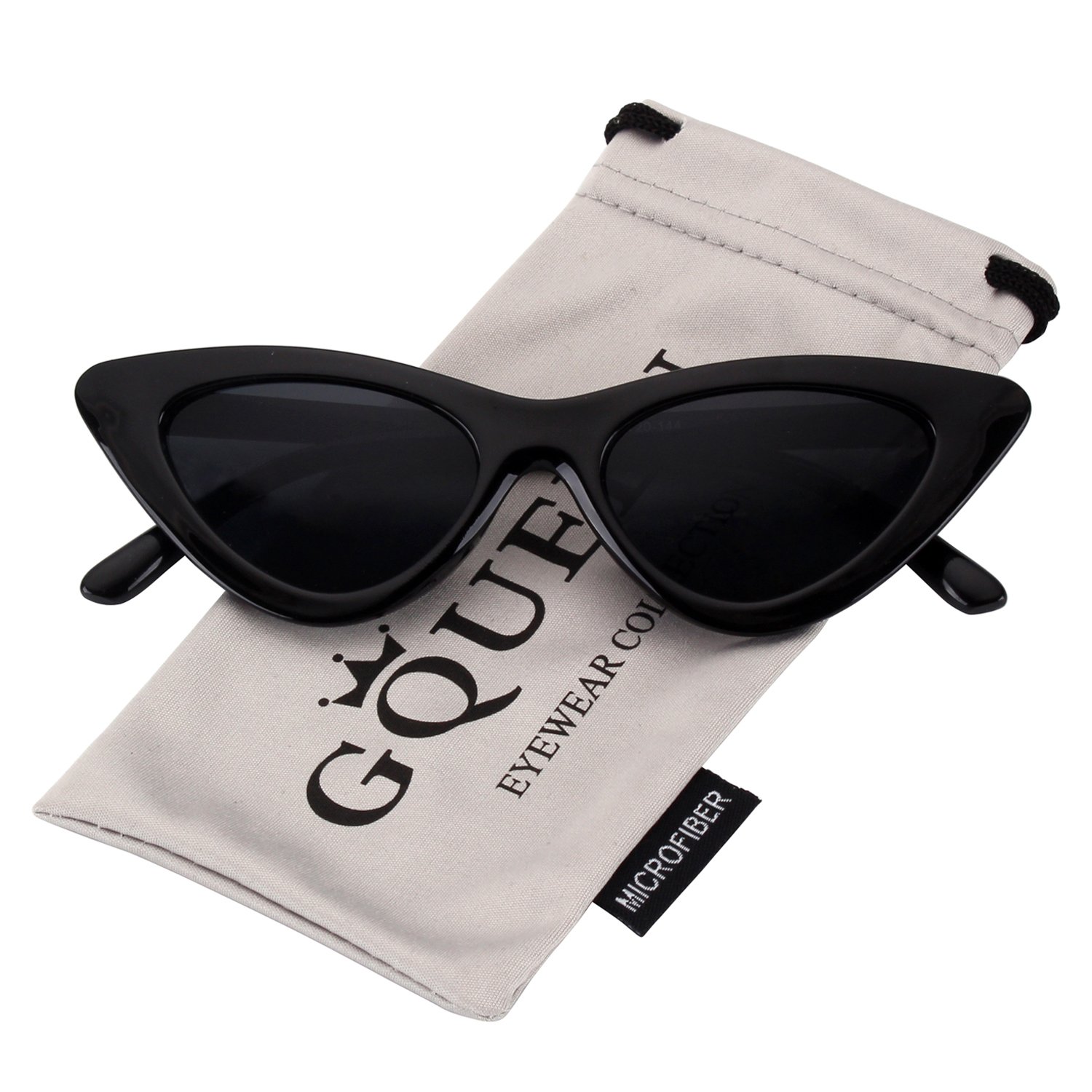 GQUEENClout Goggles Vintage Cat Eye Sunglasses Mod Style UV Protection Kurt Cobain shades,GQZ7