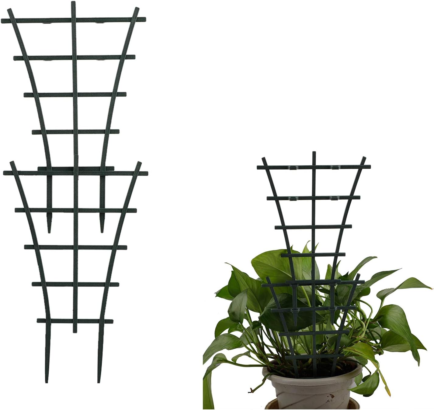 Indstry968 Garden Trellises,Mini Plant Pot Support Frame Pergola