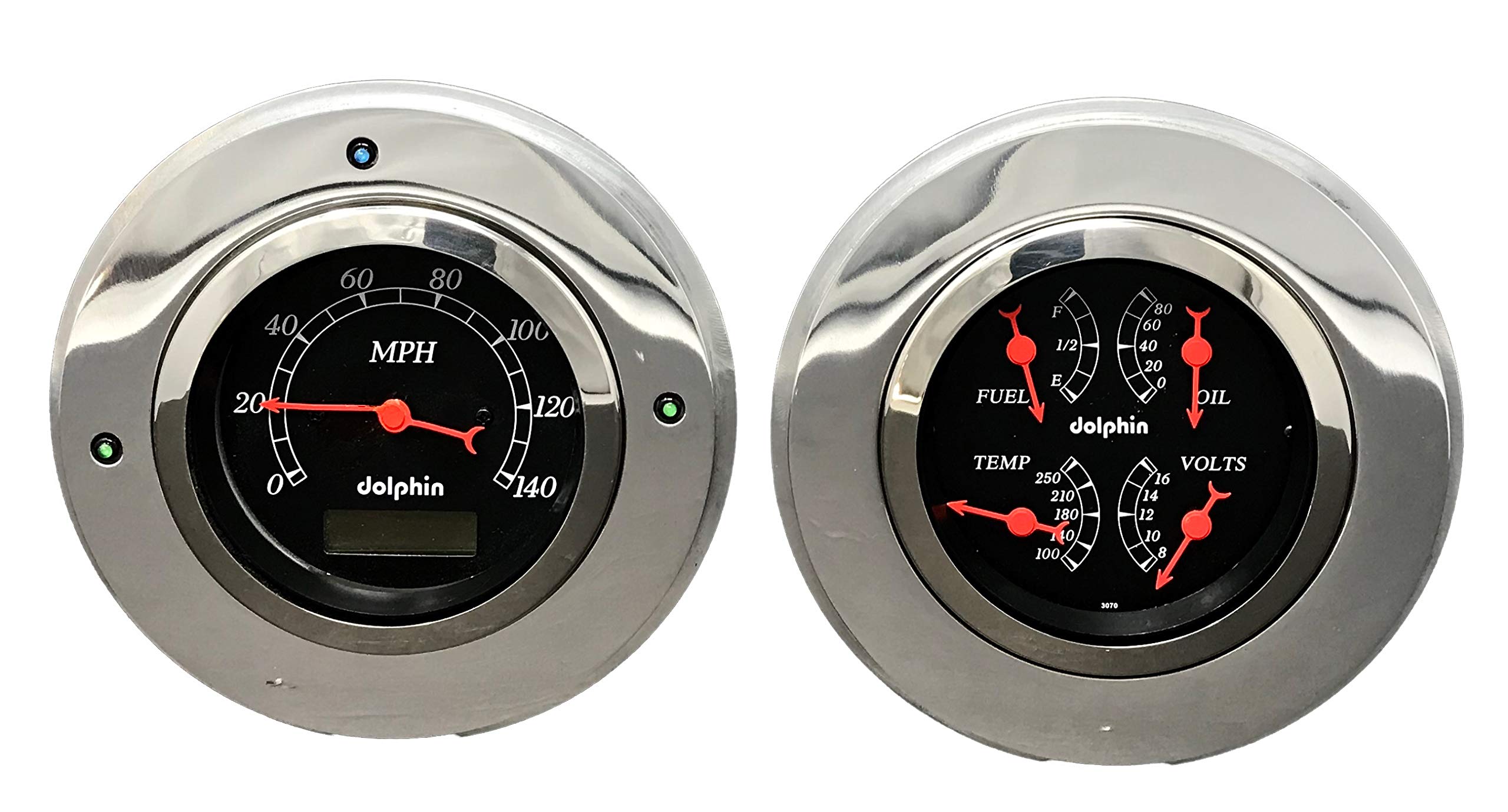 Buy Dolphin Gauges 1947 1948 1949 1950 1951 1952 1953 Chevy Truck 3 3/8 Gauge Quad Style Dash