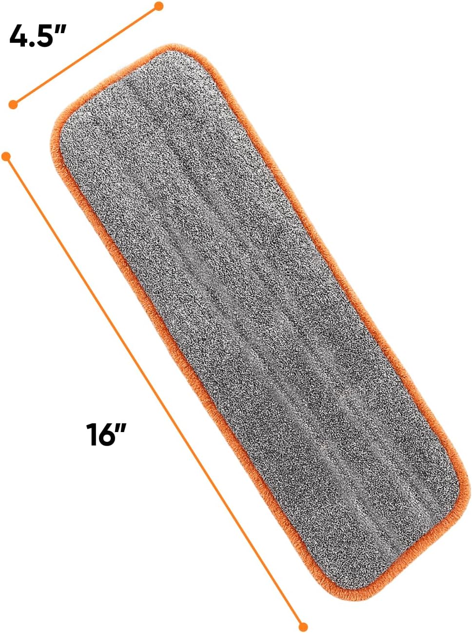 Superio 2 Pack Self-Wringing Microfiber Cleaning Mop, Hands-Free Miracle Flat Mop with Wringing Blade for Home, Kitchen, Bathroom - Hardwood, Laminate, Tile