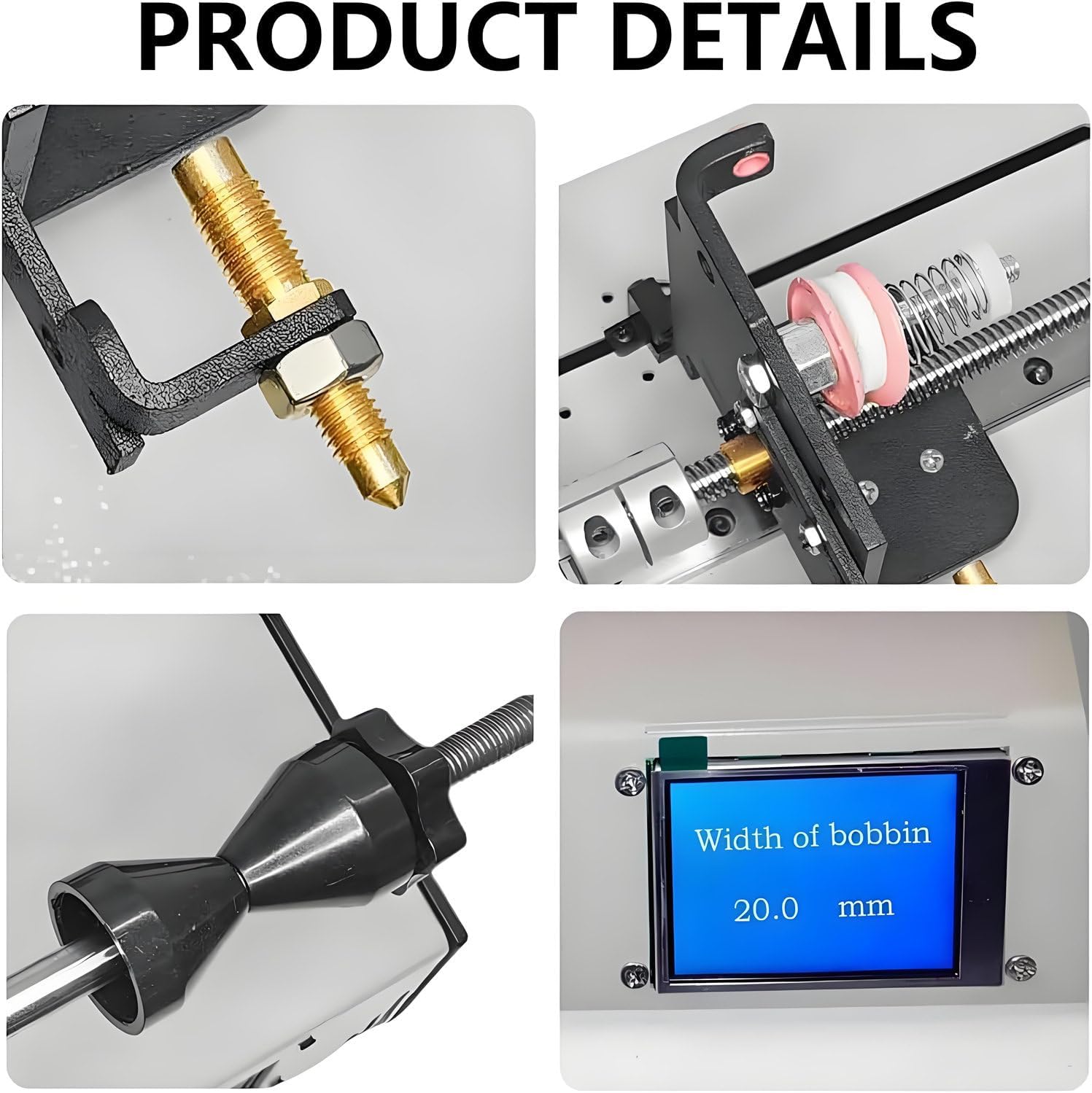Automatic Winding Machine,Coil Winder Machine with Auto-Wire Alignment, Cable Tube Amplifier Winding Machine Industrial Grade for Tube Transformer, Enameled Wire, Solder Wire