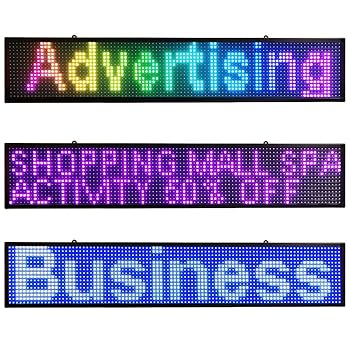 高輝度 P10 LED電光掲示板 LED看板 薄型 軽量 WiFi制御 Amazon | 高輝度 P10 LED電光掲示板 - 薄型、軽量で、 LED