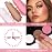 FOCALLURE Blush and Highlighter Palette,3 in 1 Contour Palette,Cruelty-Free Matte Bronzer Powder,Shimmer Illuminator Highlighters for a Glowing Look,06