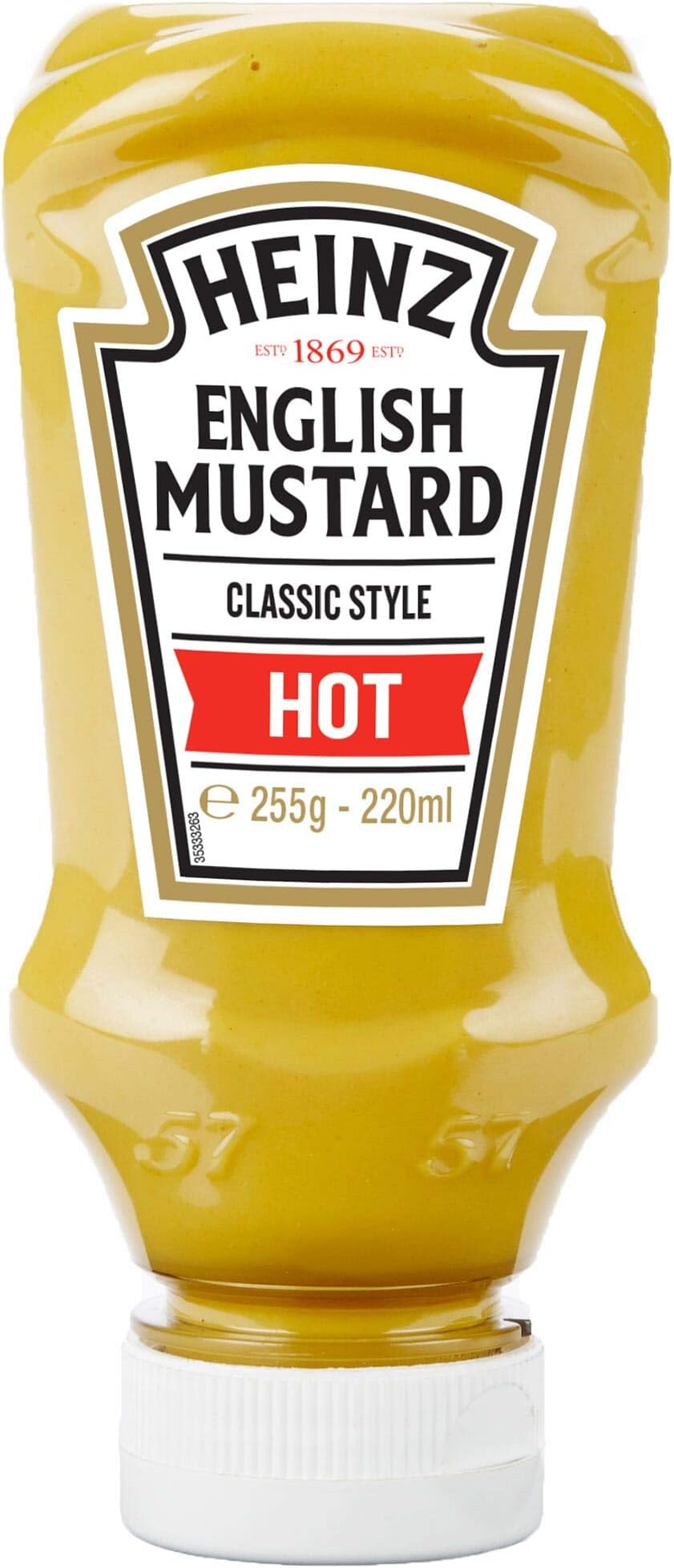 Heinz English Hot Mustard Squeezy - 8x220ml
