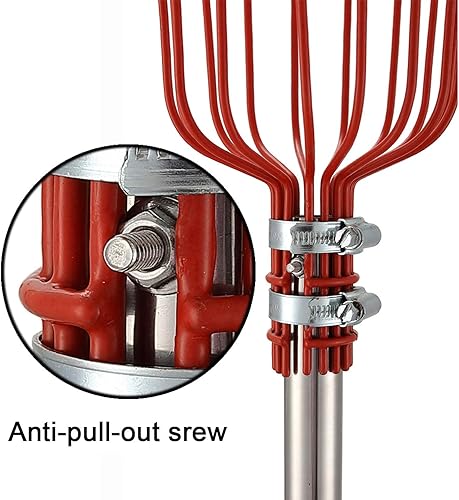Miniatura 2 de DIIG Recolector de frutas, herramienta para recoger frutas de 5.5 pies con poste de conexión de acero inoxidable, equipo de recolección de frutas