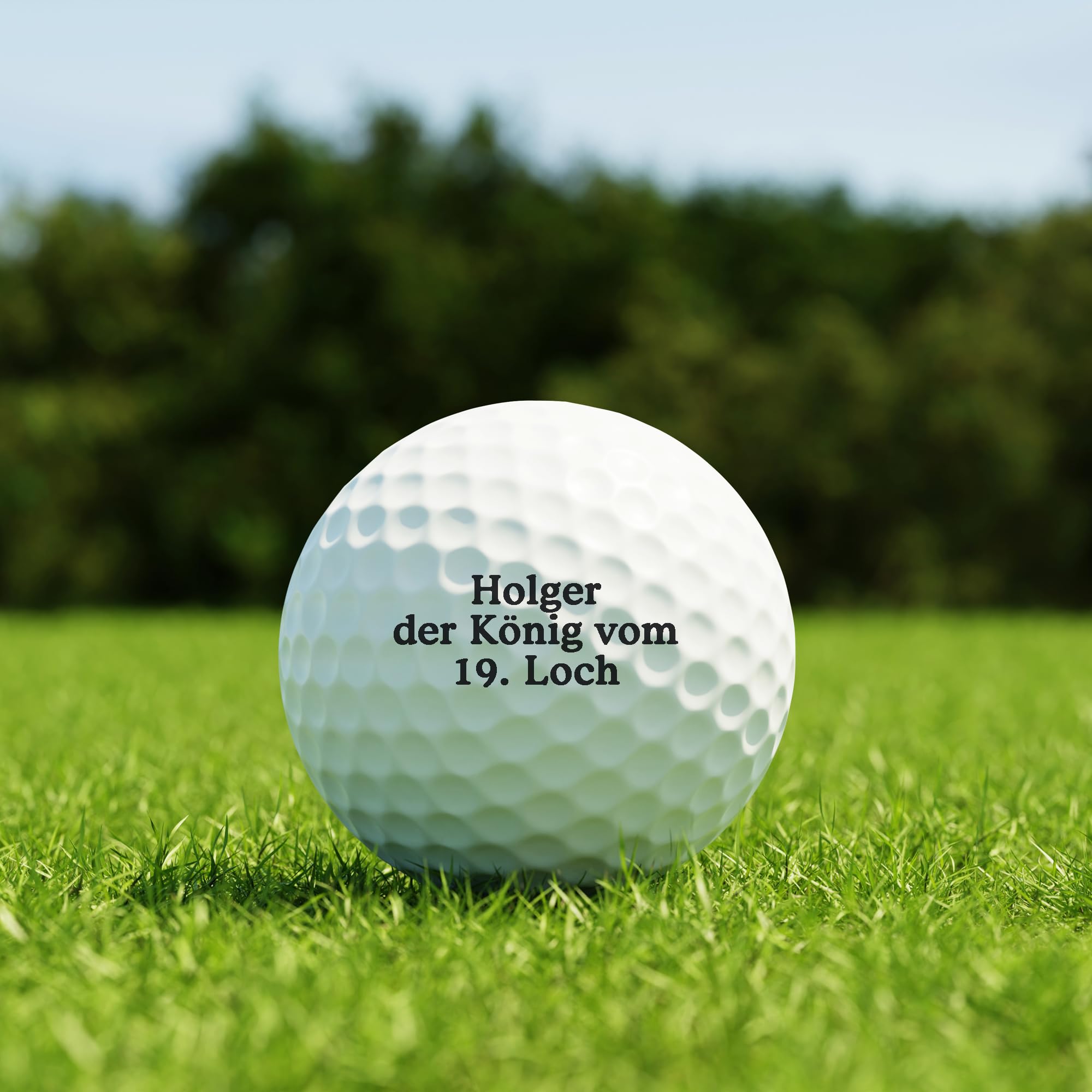 Golfball mit Gravur Wunschtext für Golfspieler Golferin Dein Text personalisiert Golfsport Personalisieren Golfer 3 6 oder 12 Wilson Duo Soft Bälle
