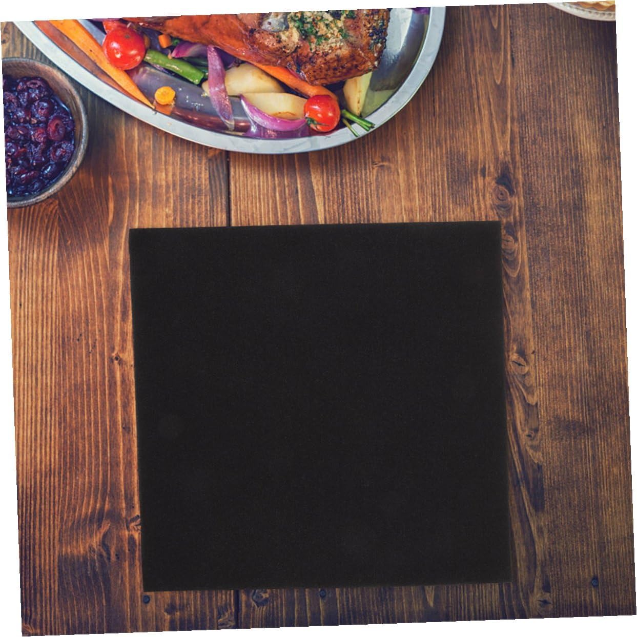 Black Disposable Dinner Napkins Thick Paper Household Table Napkins for Wedding Party Home Decor 50 Sheets X 2 Packs