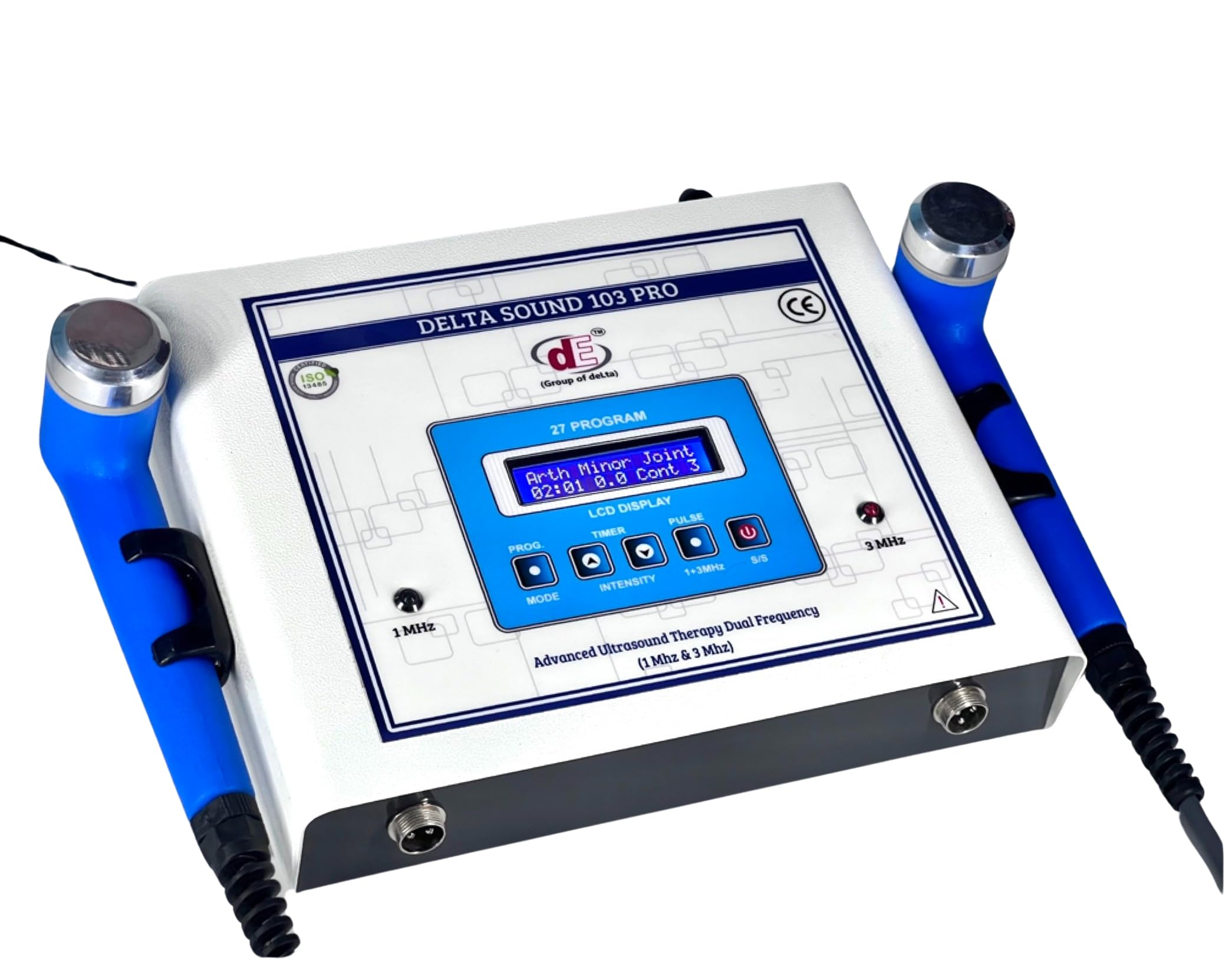 Delta 1 and 3 MH-.z Unit Home/Professional Comfortable Use Portable Electrotherapy