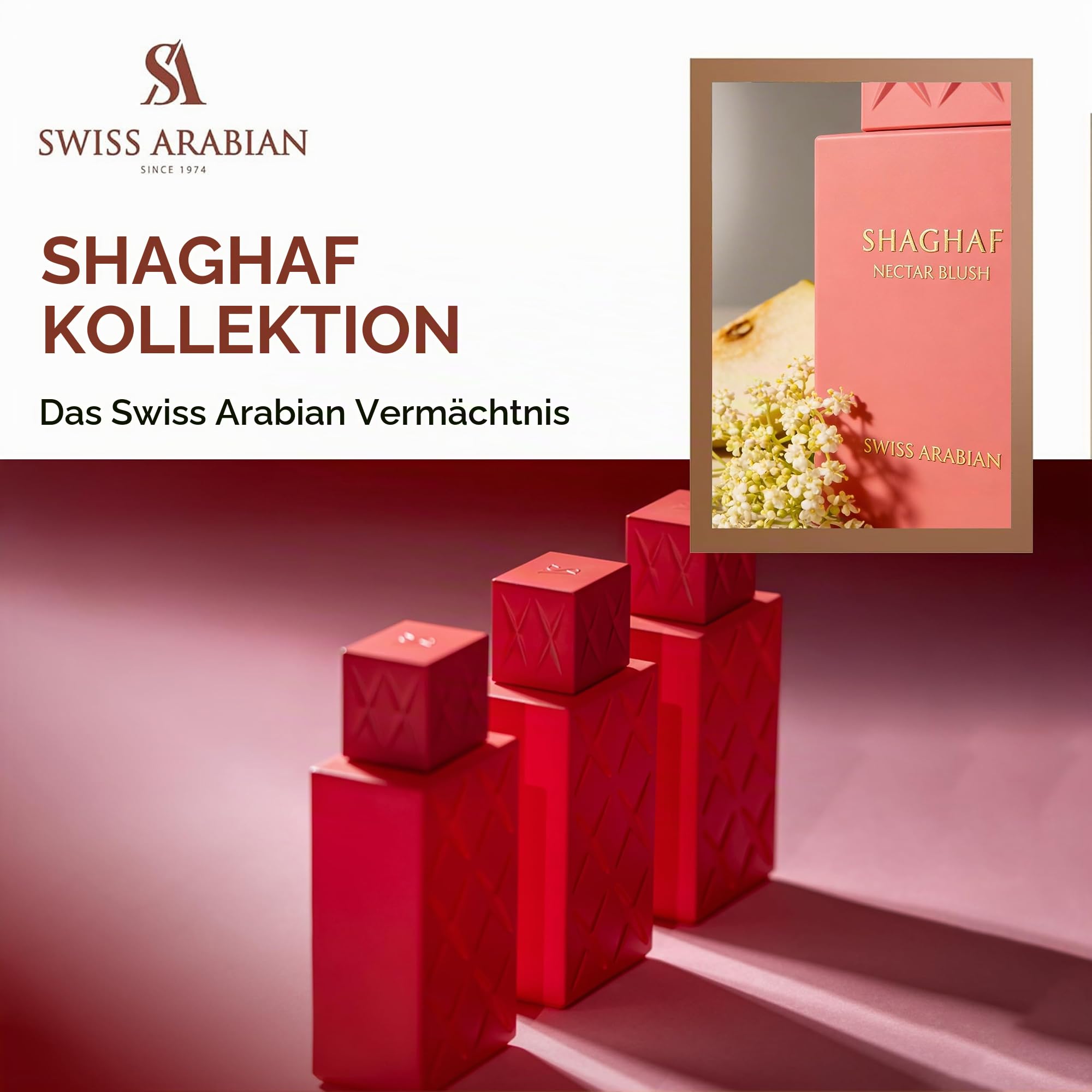 Swiss Arabian Shaghaf Oud Nectar Blush Eau de Parfum 75ml