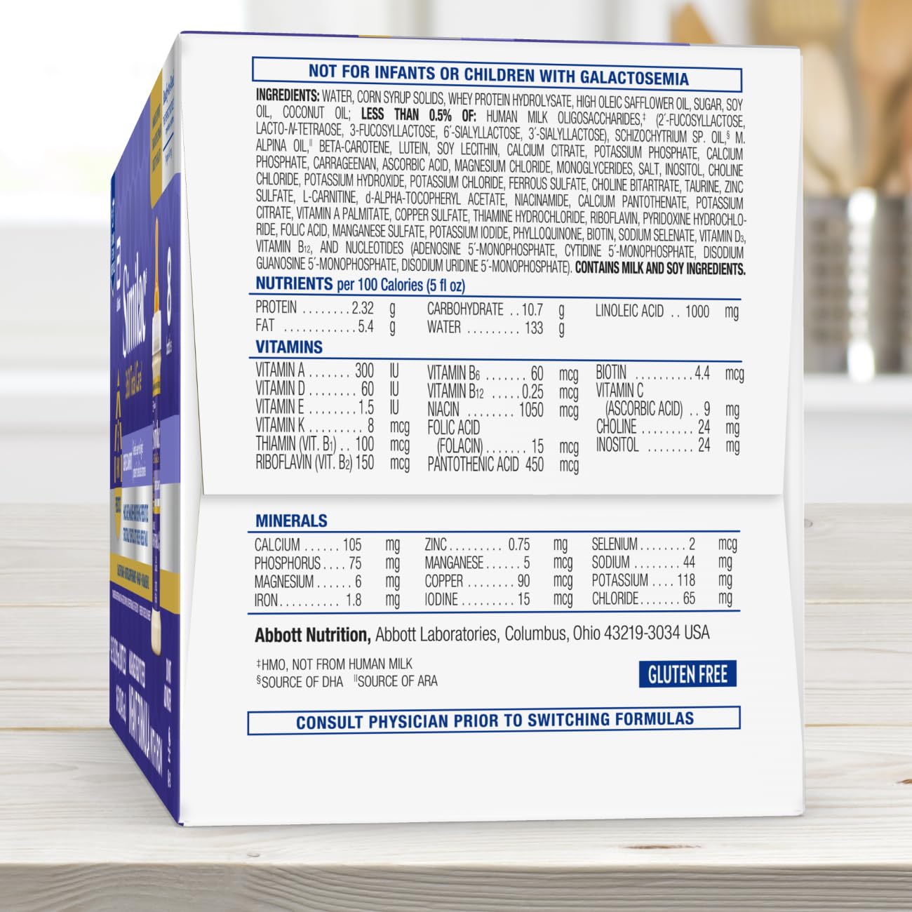 Similac 360 Total Care Gentle Comfort Baby Formula, Easy-to-Digest Formula, Has 5 HMO Prebiotics, Ready-to-Feed Infant Formula, 2-fl-oz Bottle, Pack of 48