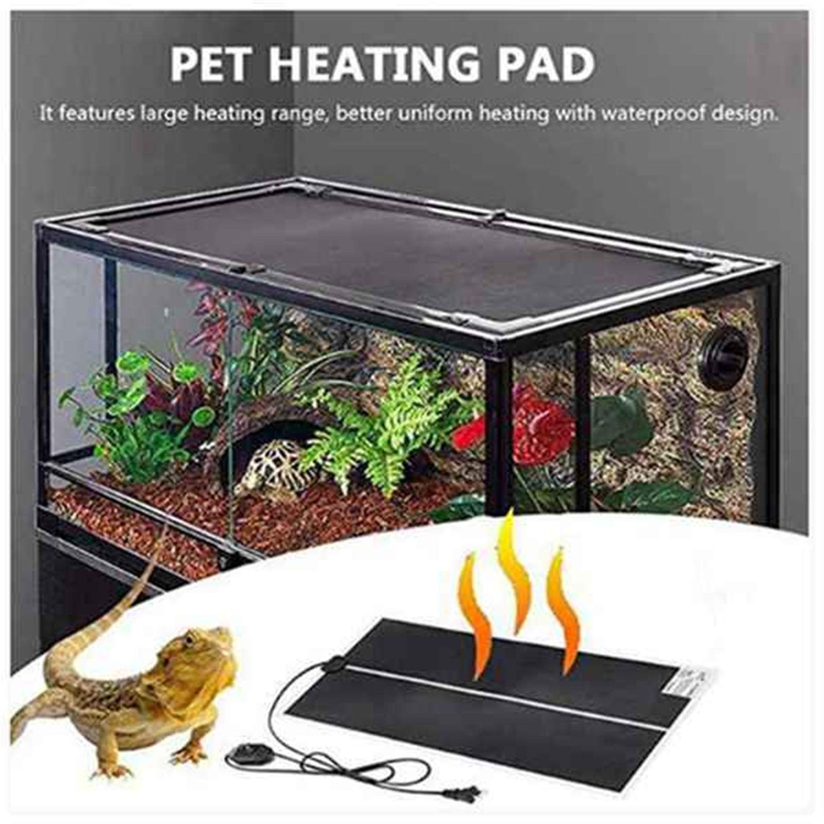 Calentadores de manos Terrario Reptiles Calor Alfombra 7W Escalada Mascotas Cojines Calefacción Reptiles Eléctricos Manta Reptiles Suministros